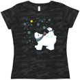 thumbnail image 3 of Inktastic Christmas Polar Bear and Cub with a Star Women's T-Shirt, 3 of 5