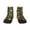 2 Black-2, variant on Balls Pattern Quarter Crew Socks,Toe Seamed Ankle Socks,Cotton Cushioned Breathable Athletic Crew Sports Socks
