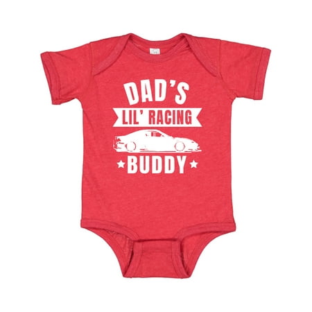 

Inktastic Dads Lil Racing Buddy Gift Baby Boy or Baby Girl Bodysuit