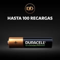 thumbnail image 4 of Pilas Duracell AAA Recargables 900mAh 1.2v Paquete de 12 piezas, 4 of 5