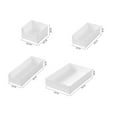 thumbnail image 5 of Clear Drawer Organizer, Plastic Drawer Organizers for Home Organization and Storage, 4 Sizes Optional Small Organizer Bins, Non-Slip Pads, for Bathroom, Kitchen, Vanity & Office, 5 of 9