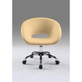 thumbnail image 1 of Pemberly Row Chaise de Bureau Contemporaine en Polyuréthane avec Base Chromée, 1 of 2