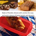 thumbnail image 2 of 2pcs Silicone Loaf Pan Non-stick Silicone Baking Pan Easy Unlocking, 2 of 5