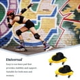 thumbnail image 3 of fastboy 2pcs Easy To Knee Pad For Unisex - Suitable For Many Occasions Universal Rolling Wheel Pads High Quality Easy To Use Yellow boxes in pair Yellow boxes in pair, 3 of 6