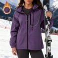 thumbnail image 2 of RXMEKW Womens Spring Jacket, Reflective Striped Skiwear Jacket with Windproof and Water-Repellent Properties, 2 of 9