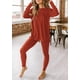 thumbnail image 3 of Conjunto de Mujer PRETTYGARDEN Túnica y Leggings Rojo Ladrillo Talle S, 3 of 8
