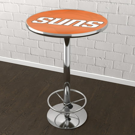 Phoenix Suns NBA Fade Chrome Pub Table - Orange, White, Black