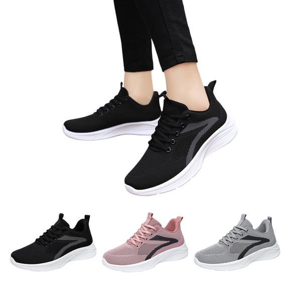 UDAUDU Orthopedic Shoes for Women Arch Support Golf Shoes Wide Non Slip Slip on Work Shoes Mesh Stretch Comfortable 2026 Orthopedic Shoes Black Size 6.5