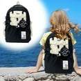 thumbnail image 2 of Japanese Cute Girl Colorful Backpack Female Korean Version Star Backpack Junior High School Student Backpack, 2 of 9