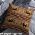 thumbnail image 2 of jejeloiu Wild Elk Fabric by the Yard 1 Yard,Jungle Animal Home Decor Fabric by the Yard,Rustic Plant Pine Sewing Fabric For Boys Kids,Ultra Soft Home Decor, 2 of 6