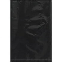 6 x 9" - 2 Mil Black Flat Poly Bags - 1000 Per Case