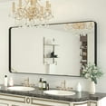 thumbnail image 1 of Depuley 60" x 30" Black Modern Wall Mirror,Rectangular Vanity Makeup Mirror for Bathroom and Bedroom,Multiple Sizes, 1 of 6