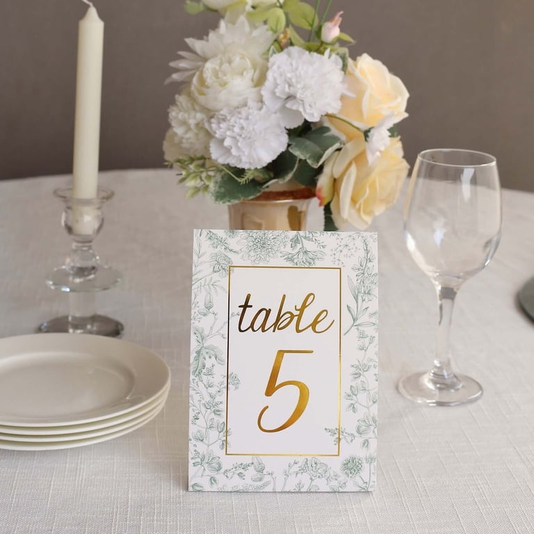 How to print table numbers for wedding | Honestweddingadvice.com