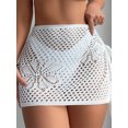 thumbnail image 3 of LMLYSoH Women Bikini Cover Ups Skirt Summer Crochet Cutout Swimsuit Bottom Cover up for Beach Swimwear Bathing Suit, 3 of 6