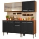 thumbnail image 1 of Cocina Integral Madesa Emilly Box 169cm Marrón/Negro, 1 of 5