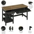 thumbnail image 6 of Bush Furniture Mayfield 54W Computer Desk with Shelves in Vintage Black and Reclaimed Pine, 6 of 12