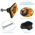 thumbnail image 5 of HemaKayy 4 Pack 1.65" Decorative Cabinet Knobs - Elegant & Premium ABS Cabochon Glass | Easy Installation & Long-lasting | Perfect for Home Kitchen Decor | Sunflower Field and Blue Butterfly, 5 of 7