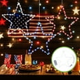 thumbnail image 5 of Yhmxh Red White and Blue Lights, 3Pack 4th of July Decorations Iron Framed Hanging Patriotic Star Lights 145 LED USB Operated Indoor Window Lights for Fourth of July,Labor Memorial Day Home Decor, 5 of 6