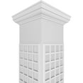 thumbnail image 4 of Ekena Millwork 10"W x 10'H Craftsman Classic Square Non-Tapered Manchester Fretwork Column w/ Tuscan Capital & Tuscan Base, 4 of 8