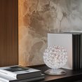 thumbnail image 2 of Modern Chrome Crystal Table Lamp, Hollow Out Silver Glam Nightstand Desk Lamp With Crystal Lampshade For Bedroom Living Room Dining Room, 2 of 8