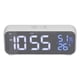 thumbnail image 4 of Reloj Despertador Digital ANGGREK LED Cargando Calendario Inteligente Espejo con Cable USB, 4 of 8