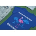 thumbnail image 5 of Old Glory Juniors Flamingo Winter Ugly Christmas Sweater Short Sleeve T Shirt, 5 of 6