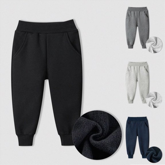 Toddler 3-4 Years Boys Cargo Joggers Pants Stretch Elastic Waist Trousers Casual School Uniform Bottoms 6-12 Months 12-24 Months 2T 3T 4T 5T 6T 7T 8T 9T Children Navy Streetwear Pants