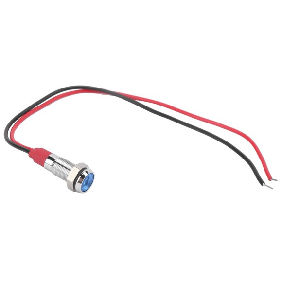Luz de señal, indicador LED de metal, lámpara de señal LED de 6 mm, luz de señal resistente al agua, rendimiento potente