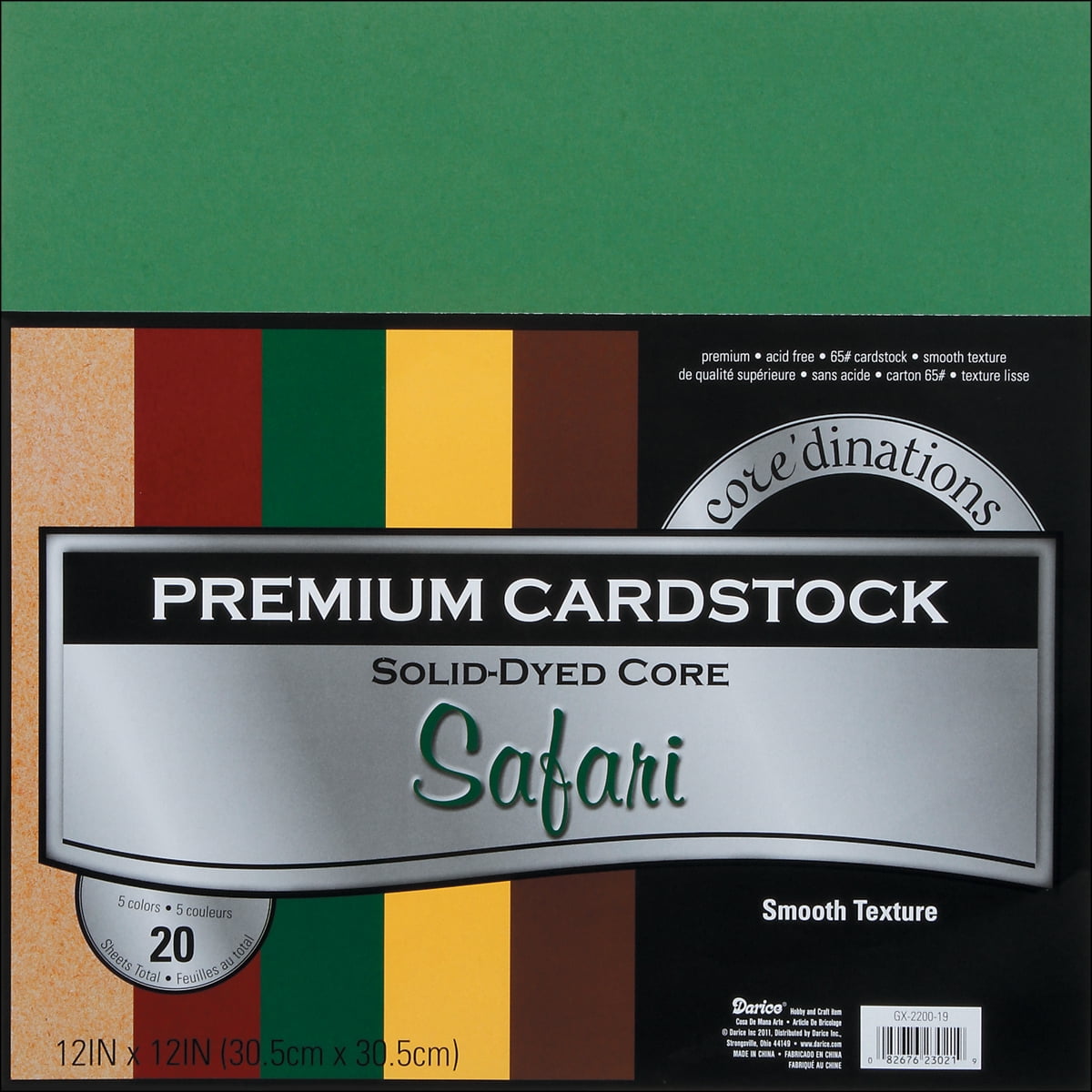 card making w1 20 sheets of Core/'dinations card stock 12 x 12 NEW