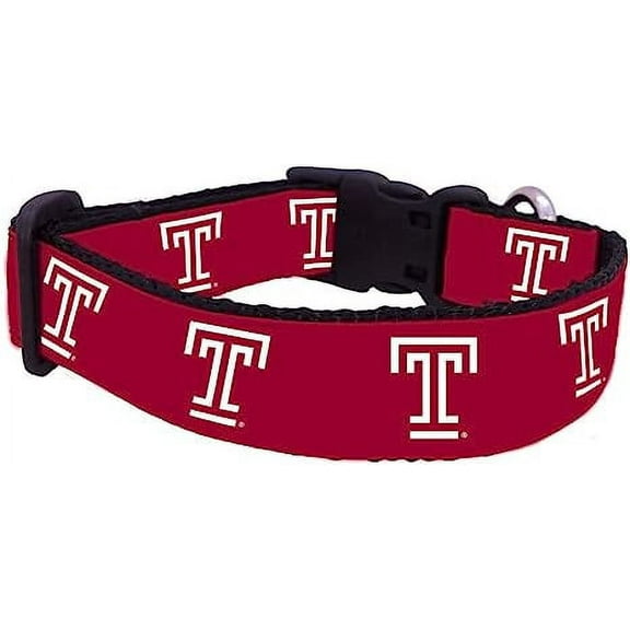 College Dog Collar (Medium, Temple)