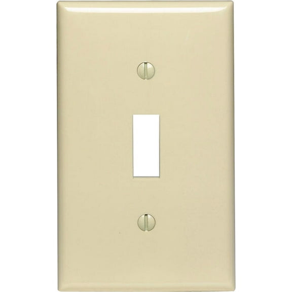 Leviton Midway Ivory 1 gang Nylon Toggle Wall Plate 1 pk (Pack of 20)