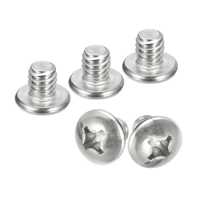 Tornillos Máquina Cabeza Plana Unique Bargains Acero Inoxidable 304 1/4-20x1/4' Paquete de 20