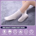 thumbnail image 5 of Non Slip Hospital Socks with Grips for Women Winter Warm Cozy Fuzzy Slipper Soft Fluffy Sleep Socks, 5 of 6