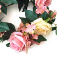 thumbnail image 4 of Rosa guirnalda artificial tela simulación flor guirnalda puerta boda decoración floral falsa Inevent HA7880-00B, 4 of 4