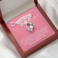 thumbnail image 5 of To My Beautiful Mom Necklace, 14k White Gold Finish, Mothers day, Mom Gift, Mom Necklace, Jewelry From Daughter, Gift Mom Birthday, Christmas, Jewelry for Mom Thank you for being the best Mom, 5 of 8