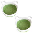 thumbnail image 1 of Organizar,Paquete de 2 cestas de almacenamiento tejidas, cesta de almacenamiento decorativa, cesta redonda de almacenamiento de juguetes para perros y gatos Adepaton BST3001885-5, 1 of 6