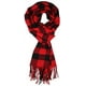 thumbnail image 1 of Bufandas para hombre, llegada clásica, bufanda a cuadros de invierno, borde con borlas, bufanda suave y cálida, 180*32cm, 1 of 4