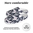 thumbnail image 6 of Easygdp Cartoon Raccoon Slippers for Women Mens Winter Warm Home Slippers Plush Slip on House Slippers for Indoor Outdoor Shoes-8, 6 of 7