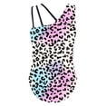 thumbnail image 2 of vastwit Girls Sleevless Gymnastics Leotard One Piece Ballet Dance Unitard Athletic Biketard Pink Leopard 10, 2 of 5