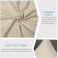 thumbnail image 2 of Armless Accent Slipper Chair Cover Slipcover,Stretch Spandex Removable Jacquard Fabric Non-Slip Silp Cover for Accent Chair Without Arms Furniture Protector for Living Dining Room(Beige, 1), 2 of 7