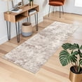 thumbnail image 2 of YOUFORTONG 2x6 Abstract Washable Runner Rug Non-Slip Vintage Carpet for Hallway Kitchen Entryway Bedroom,Brown, 2 of 7