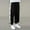 Black, variant on Kids Boys Side Split Press Button Pants Sweatpants Sport Basketball School Trousers with Pockets Jogging Pants