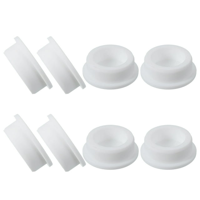 Uxcell 8 Pcs Tapón de Silicona en Forma de T, Diámetro 38 mm/1.5 Pulgadas, Tapón de Silicona Impermeable Reutilizable, Tapón Redondo de Sellado para Equipos de Tuberías, Blanco