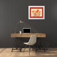 thumbnail image 4 of Paul Brent 31x26 White Modern Wood Framed Wall Art Titled - Linen Scroll Amaryllis, 4 of 5