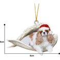 thumbnail image 2 of Adorno navideño festivo para amantes de las mascotas, accesorio de decoración navideña único, colgante con forma de perro ángel, 2 of 5
