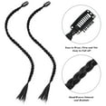 thumbnail image 3 of BESTYASH 4Ud Peluca Trenzada Sintética Con Clip Negro Para Estilo Personal Y Cosplay, 3 of 8