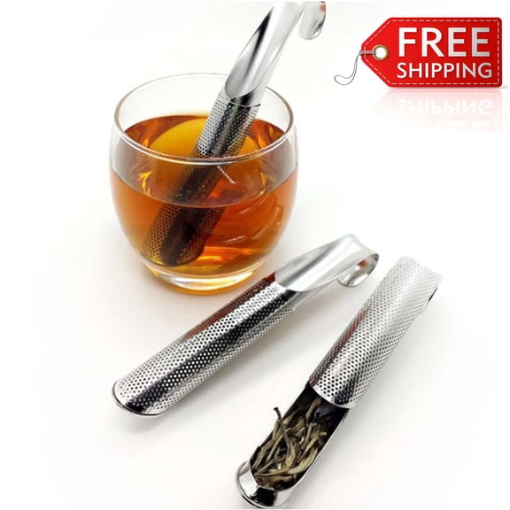 Tea Strainers for Loose Tea,Tea Filter,Mesh Stainless Steel Tea Filter with Hook Handle, Stainless Steel Tea Diffuser, Loose Leaf Tea Infuser (2PCS)