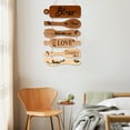 thumbnail image 3 of 6-Piece Rustic Wooden Kitchen Wall Decor Signs, Hanging Size 11.2''W X 24''H Each Sign 18''X2'', With Hanging Cord And Inspirational Quotes, Perfect For Dining Room And Kitchen, 3 of 7
