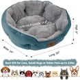 thumbnail image 3 of Cama para mascotas Asvin Small para perros y gatos, suave y lavable a máquina, 3 of 6
