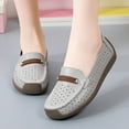 thumbnail image 4 of Ladies Soft-Soled Flat Cowhide Casual Shoes, 4 of 14